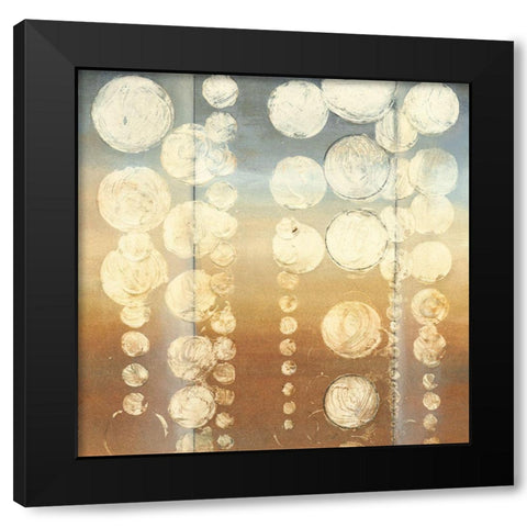 Rain II Black Modern Wood Framed Art Print with Double Matting by Goldberger, Jennifer