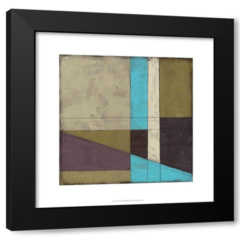 Geometric Sketch I Black Modern Wood Framed Art Print by Goldberger, Jennifer