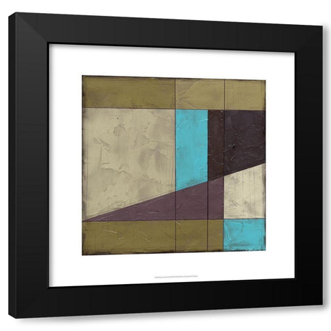 Geometric Sketch II Black Modern Wood Framed Art Print with Double Matting by Goldberger, Jennifer