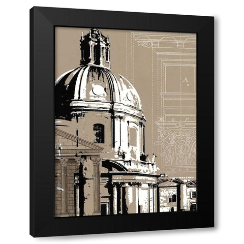 Aesthetic Design II Black Modern Wood Framed Art Print by Harper, Ethan