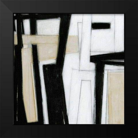 New Bridges I Black Modern Wood Framed Art Print by Wyatt Jr., Norman