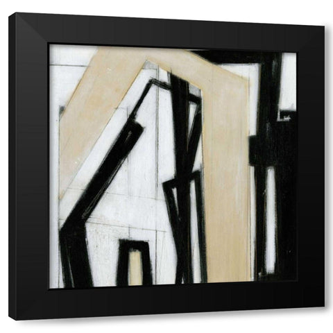 New Bridges II Black Modern Wood Framed Art Print by Wyatt Jr., Norman
