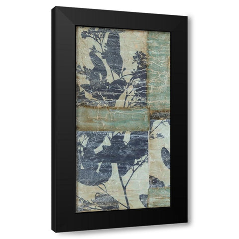 Indigo Branches I Black Modern Wood Framed Art Print by Goldberger, Jennifer