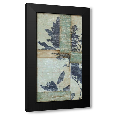 Indigo Branches II Black Modern Wood Framed Art Print by Goldberger, Jennifer