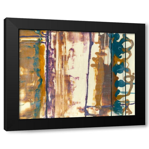 Fluid Connection II Black Modern Wood Framed Art Print with Double Matting by Goldberger, Jennifer