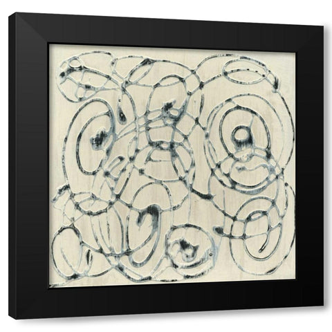 Modern Relief I Black Modern Wood Framed Art Print with Double Matting by Holland, Julie