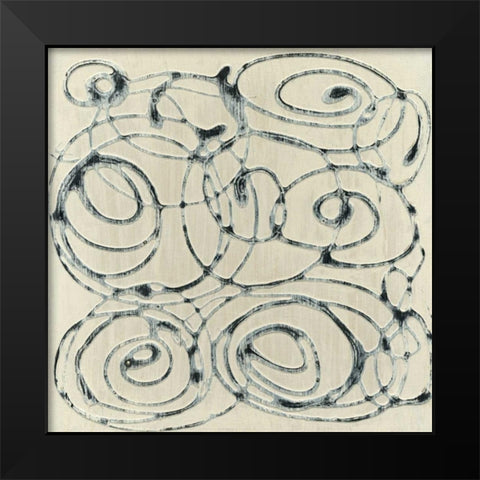 Modern Relief II Black Modern Wood Framed Art Print by Holland, Julie