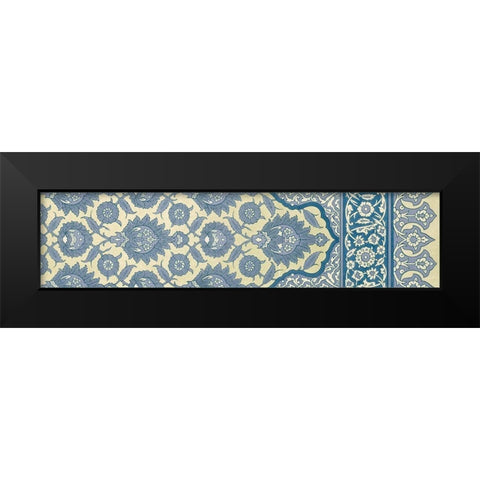Panel Arabesque II Black Modern Wood Framed Art Print by Vision Studio