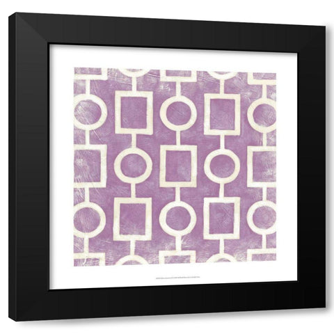 Modern Symmetry IV Black Modern Wood Framed Art Print with Double Matting by Zarris, Chariklia