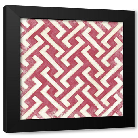 Modern Symmetry VI Black Modern Wood Framed Art Print with Double Matting by Zarris, Chariklia