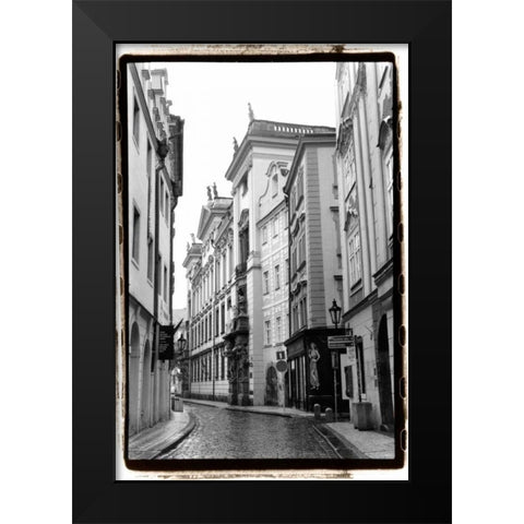 The Streets of Prague II Black Modern Wood Framed Art Print by DeNardo, Laura