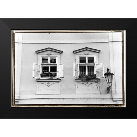 Glimpses of Prague VI Black Modern Wood Framed Art Print by DeNardo, Laura