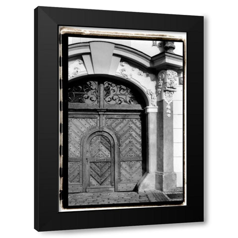 Prague Passageway III Black Modern Wood Framed Art Print with Double Matting by DeNardo, Laura