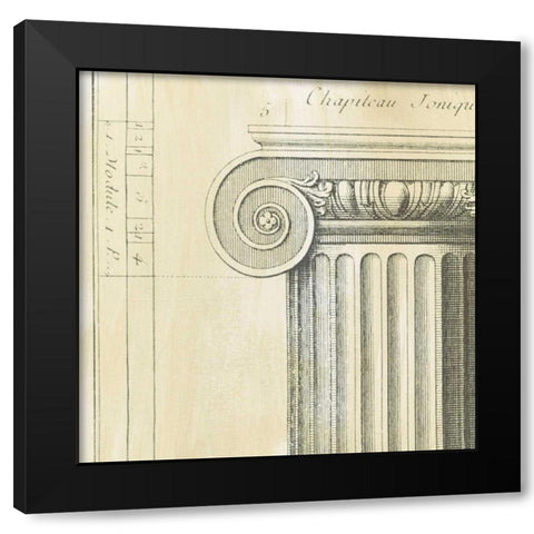 Decorative Elegance II Black Modern Wood Framed Art Print by Harper, Ethan