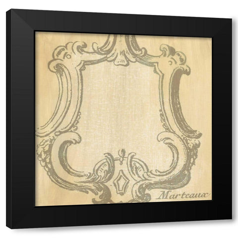Decorative Elegance IV Black Modern Wood Framed Art Print with Double Matting by Harper, Ethan