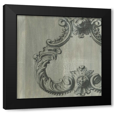 Decorative Elegance VII Black Modern Wood Framed Art Print with Double Matting by Harper, Ethan