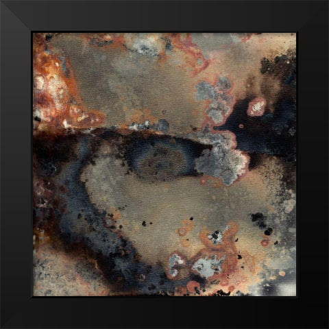 Pangea IV Black Modern Wood Framed Art Print by Archie, K.