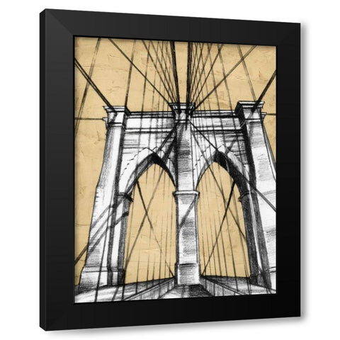Modern Engineering I Black Modern Wood Framed Art Print with Double Matting by Harper, Ethan