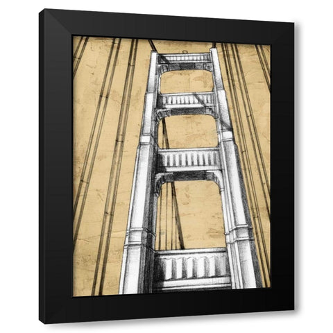Modern Engineering II Black Modern Wood Framed Art Print with Double Matting by Harper, Ethan
