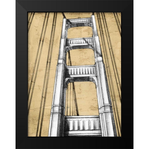 Modern Engineering II Black Modern Wood Framed Art Print by Harper, Ethan