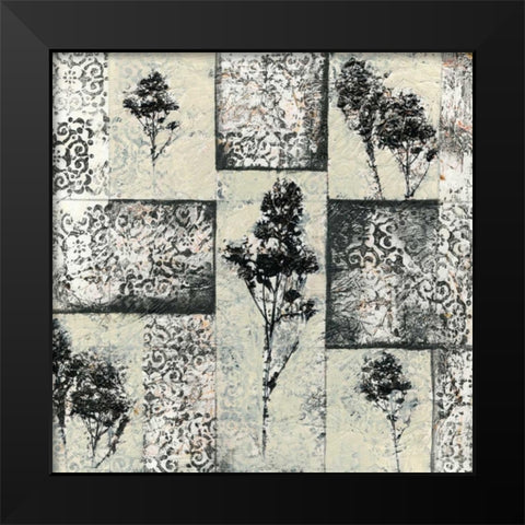 Toile Redone III Black Modern Wood Framed Art Print by Goldberger, Jennifer