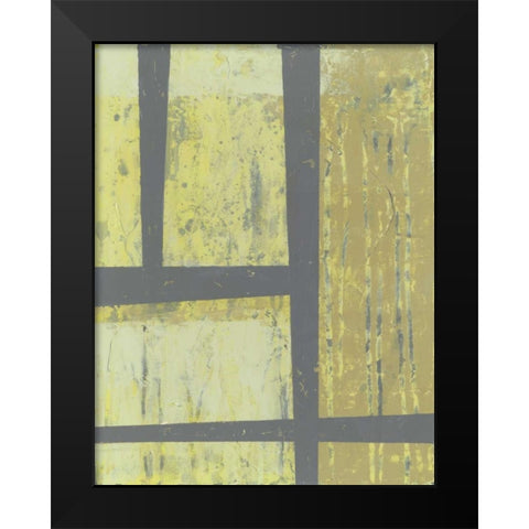 Zest Abstract II Black Modern Wood Framed Art Print by Goldberger, Jennifer