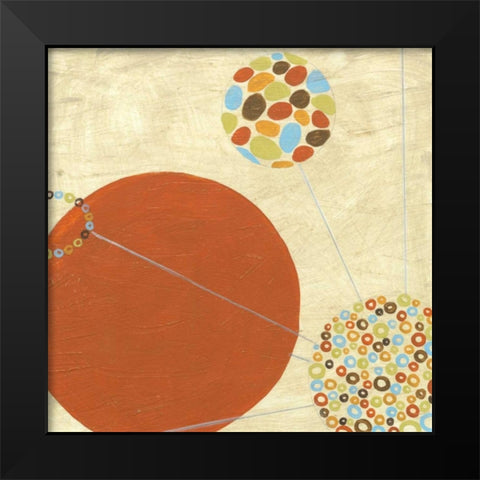 Constellation I Black Modern Wood Framed Art Print by Vess, June Erica