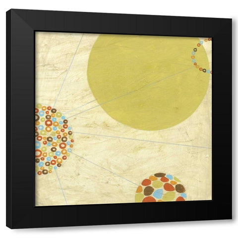 Constellation II Black Modern Wood Framed Art Print with Double Matting by Vess, June Erica