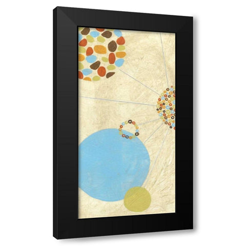 Constellation IV Black Modern Wood Framed Art Print with Double Matting by Vess, June Erica
