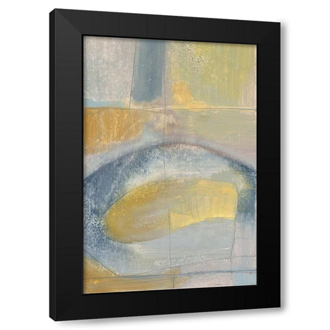 Pastel Fusion III Black Modern Wood Framed Art Print with Double Matting by Goldberger, Jennifer