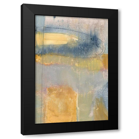 Pastel Fusion IV Black Modern Wood Framed Art Print with Double Matting by Goldberger, Jennifer