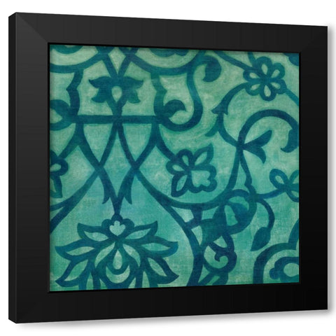 Persian Motif I Black Modern Wood Framed Art Print by Meagher, Megan