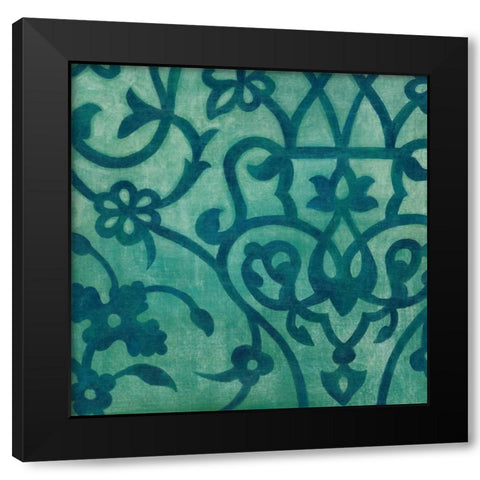 Persian Motif IV Black Modern Wood Framed Art Print with Double Matting by Meagher, Megan
