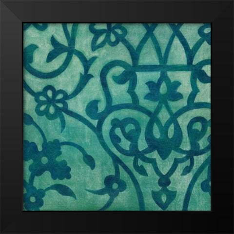 Persian Motif IV Black Modern Wood Framed Art Print by Meagher, Megan