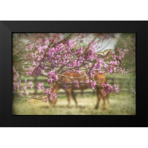 Spring has Sprung Black Modern Wood Framed Art Print by PHBurchett