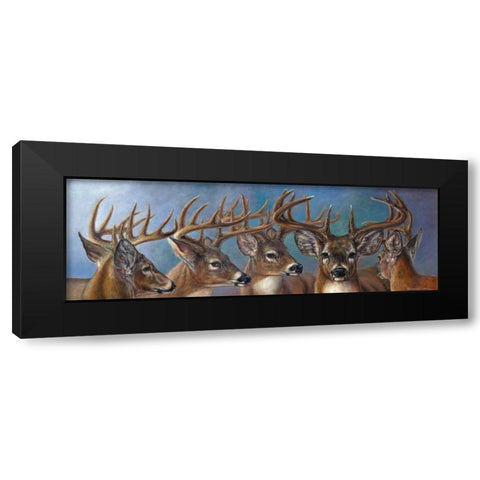 Five Bucks Black Modern Wood Framed Art Print by Mock, Carolyn