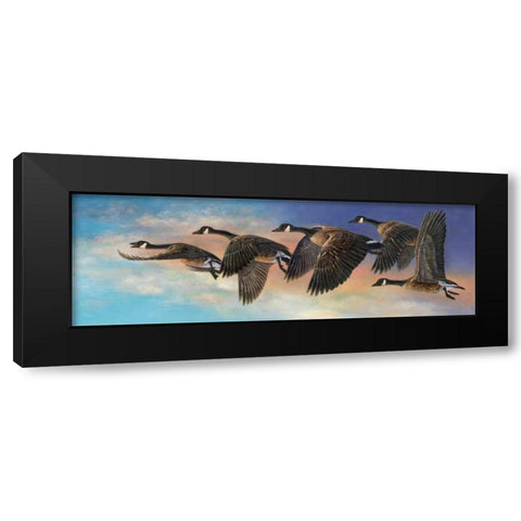 Ascent Black Modern Wood Framed Art Print by Mock, Carolyn