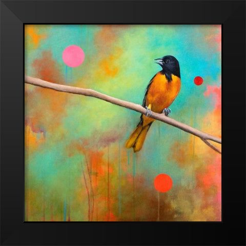 Mysteries of the Universe II Black Modern Wood Framed Art Print by Evans, Bridget G.