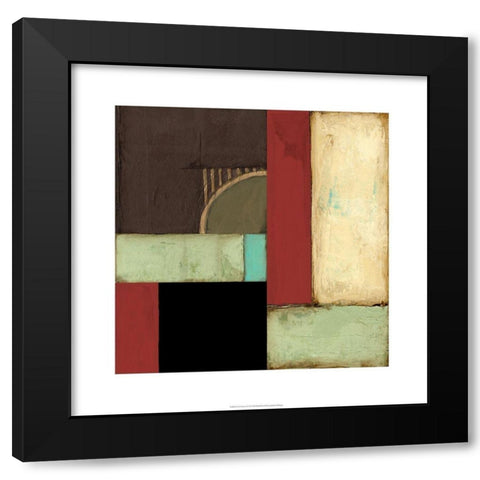 Loft Abstract I Black Modern Wood Framed Art Print with Double Matting by Goldberger, Jennifer