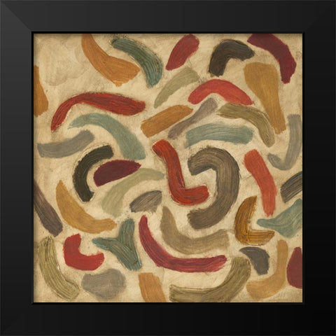 Exuberance I Black Modern Wood Framed Art Print by Meagher, Megan
