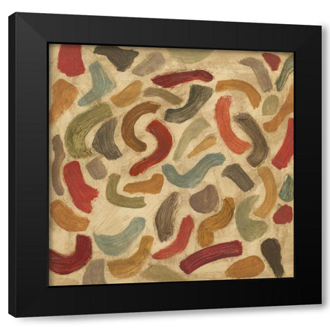 Exuberance II Black Modern Wood Framed Art Print with Double Matting by Meagher, Megan