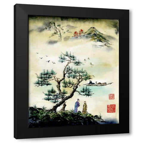 On A Day Like This Black Modern Wood Framed Art Print by Rae, Nan