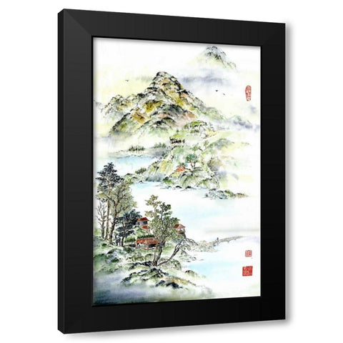 Coming Home Black Modern Wood Framed Art Print by Rae, Nan