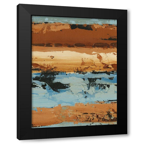 Linear Composition II Black Modern Wood Framed Art Print by Harper, Ethan