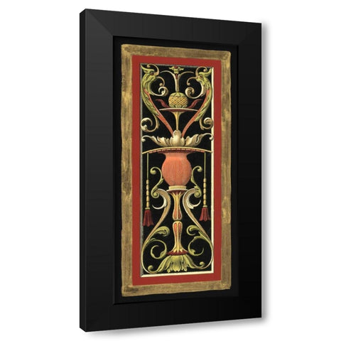 Parisian Panel II Black Modern Wood Framed Art Print with Double Matting by Vision Studio