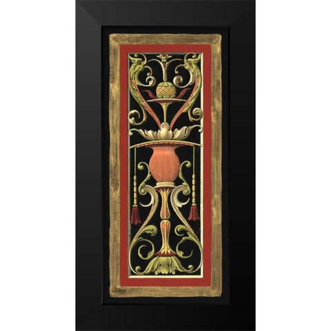 Parisian Panel II Black Modern Wood Framed Art Print by Vision Studio