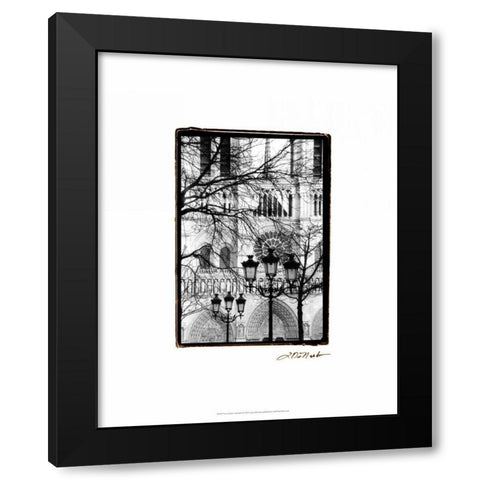 Notre Dame Cathedral II Black Modern Wood Framed Art Print with Double Matting by DeNardo, Laura