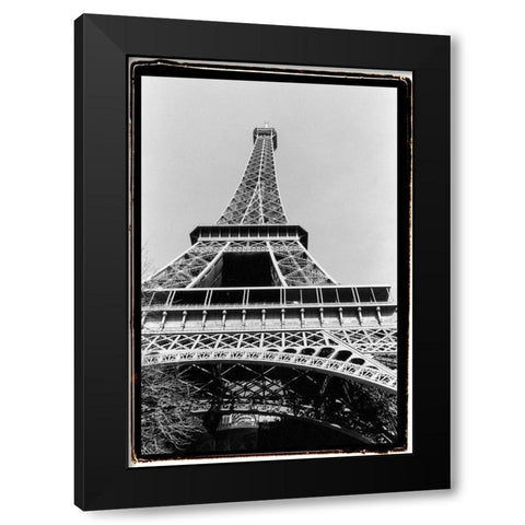 Tour Eiffel Black Modern Wood Framed Art Print with Double Matting by DeNardo, Laura