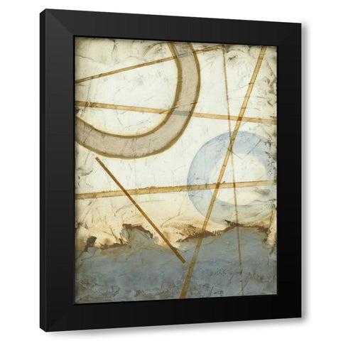 Intersections I Black Modern Wood Framed Art Print with Double Matting by Meagher, Megan