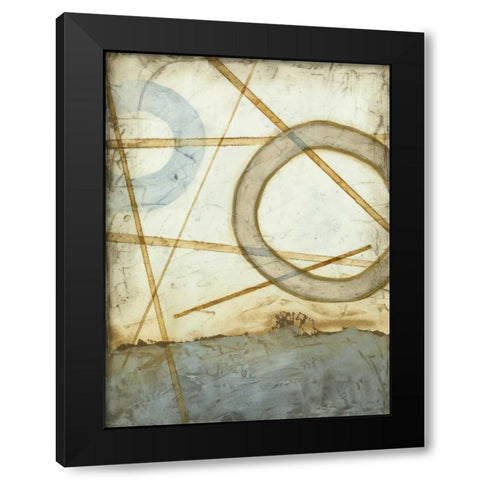 Intersections II Black Modern Wood Framed Art Print by Meagher, Megan